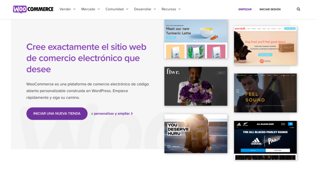 Woocommerce página principal en español