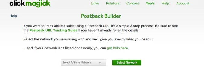 ClickMagick Postback URL Builder