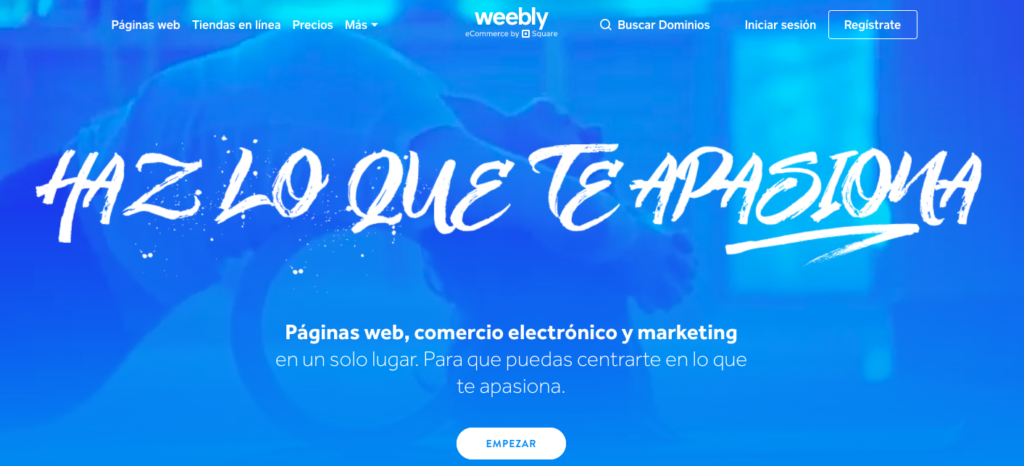 Weebly en español página principal