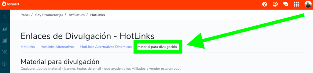 Hotmart español: material de divulgación para vender como afiliado
