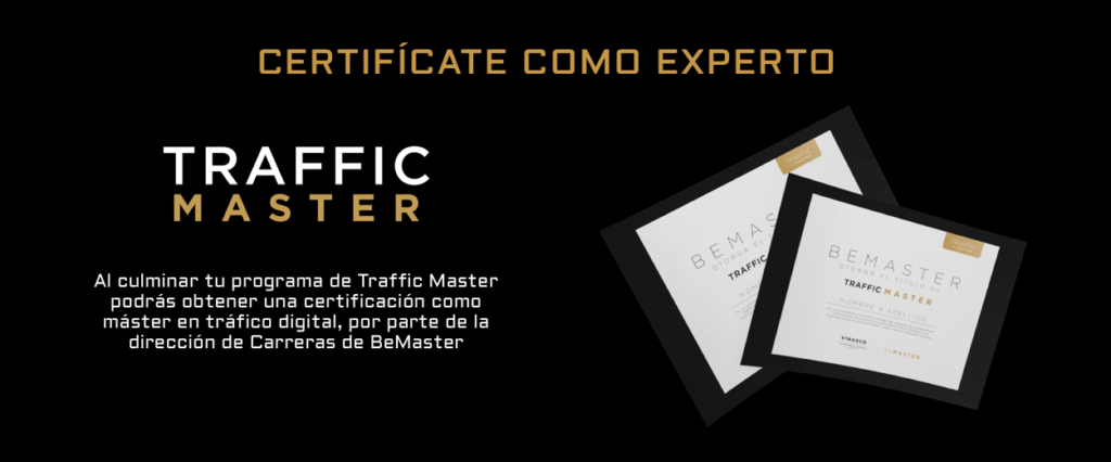 Certificación de Traffic Master de Trafficker Digital