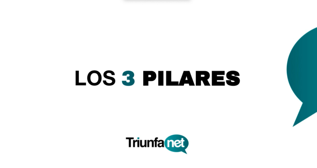 Triunfanet, curso de marketing gratis, los 3 pilares