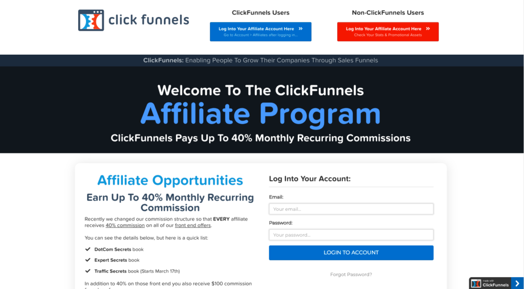 Programa de Afiliados de ClickFunnels