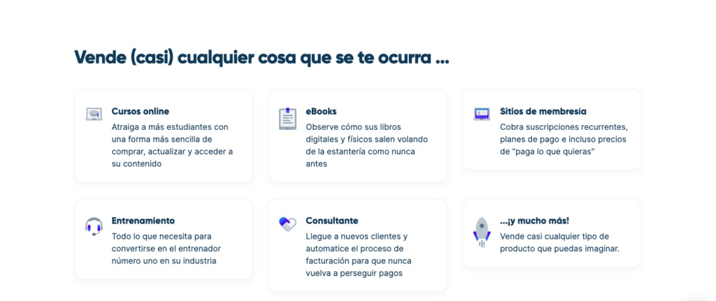 SamCart en español: Características