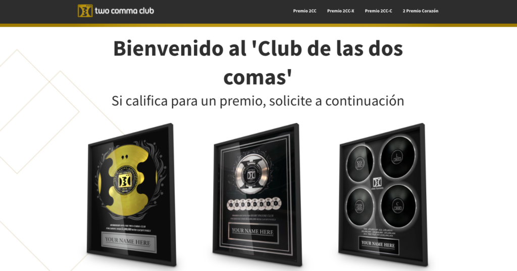 Two Comma Club ClickFunnels Español