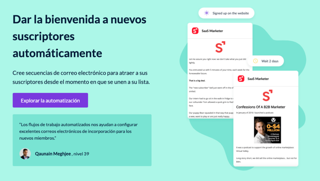 EmailOctopus Secuencias Español