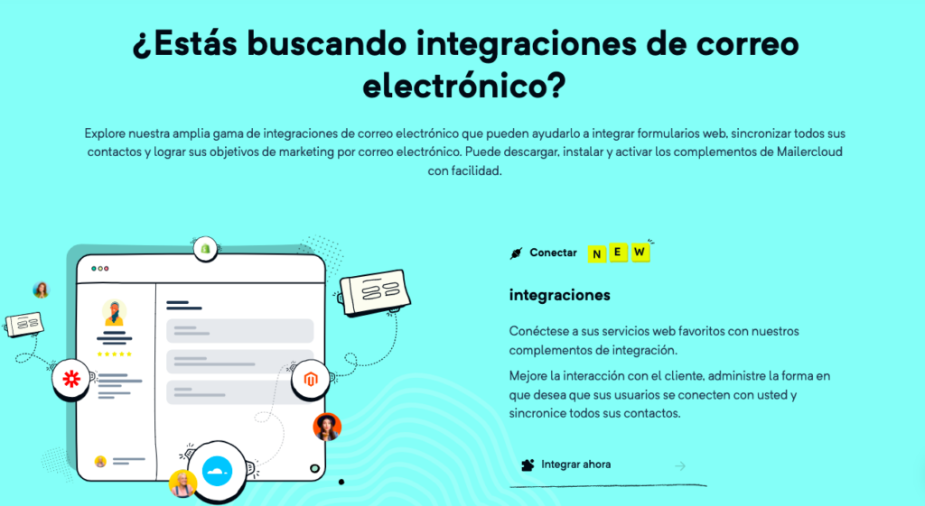 Mailercloud Integraciones Español