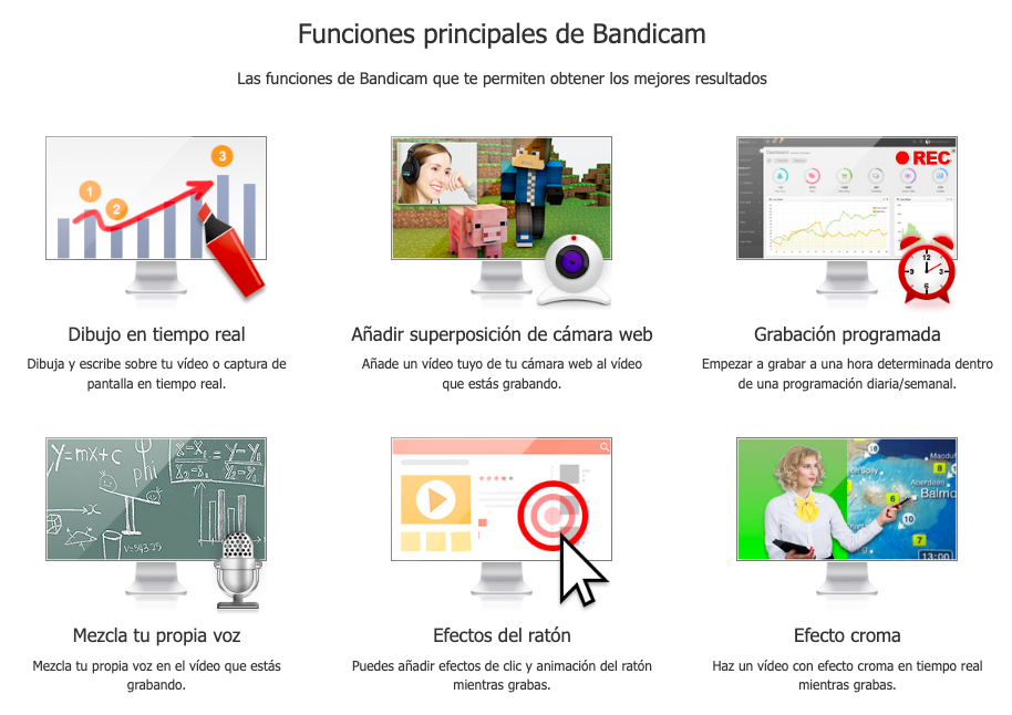 Bandicam Características Español