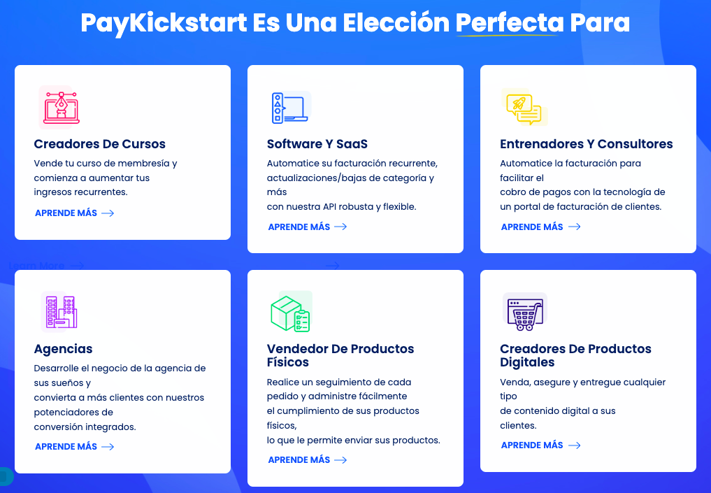 PayKickstart Características Español