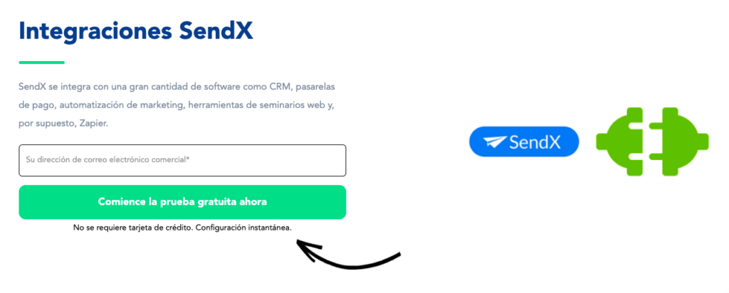 SendX Integraciones Español