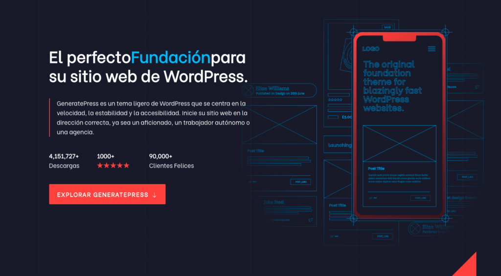 GeneratePress página en español