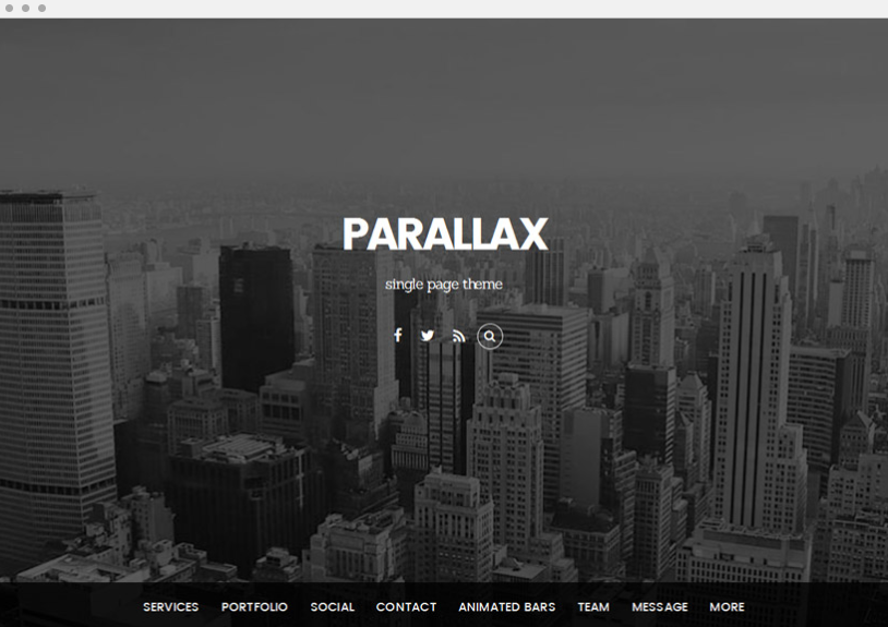 Parallax Thema Themify