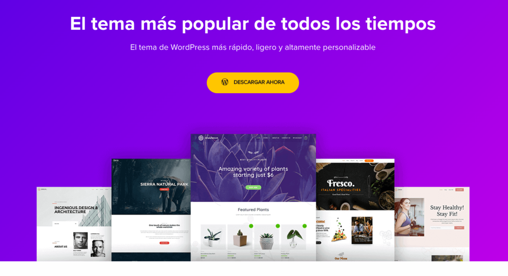 Tema Astra para WordPress en Español