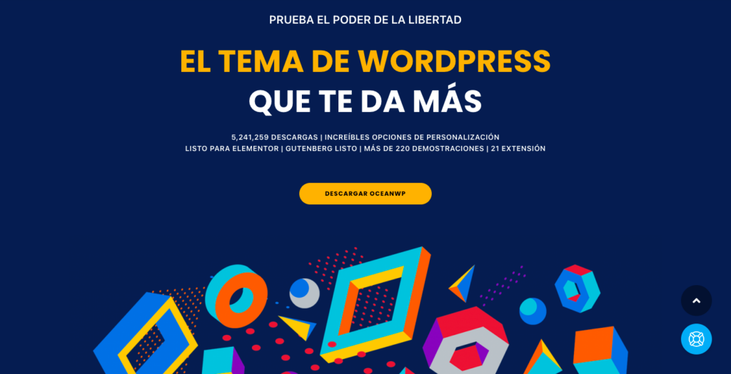 Tema OceanWP para WordPress: Reseña en Español