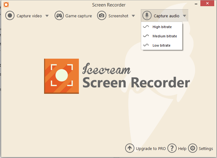 Capturar Audio Icecream Screen Recorder