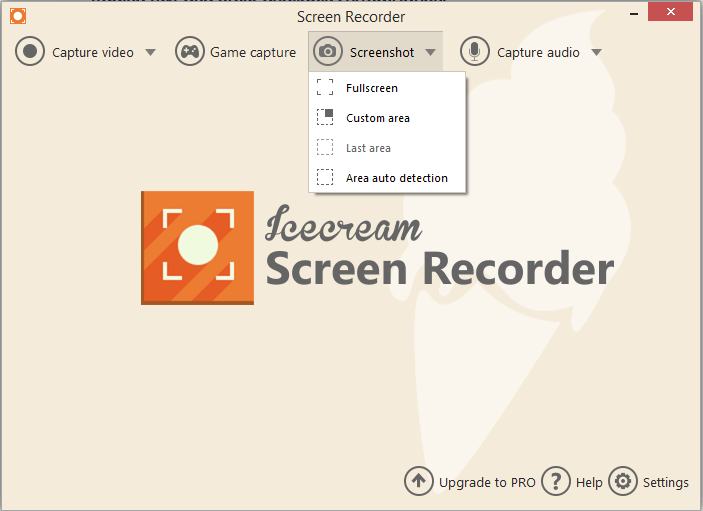 Personalizacion Icecream Screen Recorder